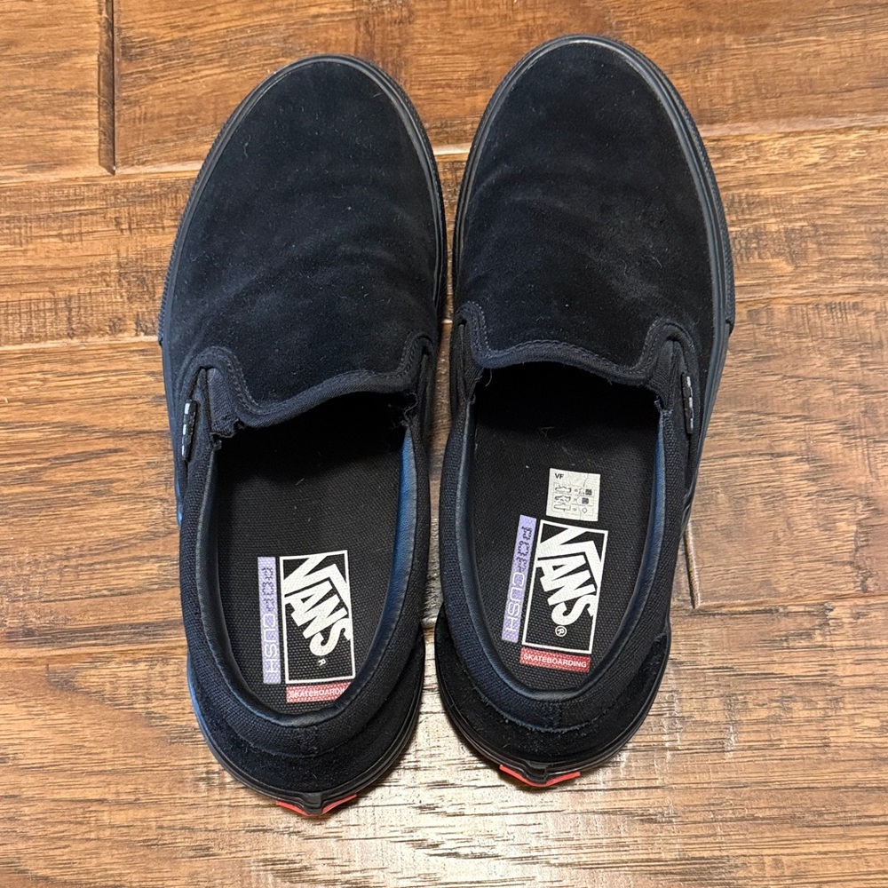 Vans Men's Black Slip-On Loafers